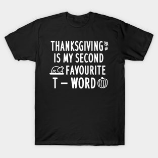 Thanksgiving turkey quote pumpkin leaf family T-Shirt